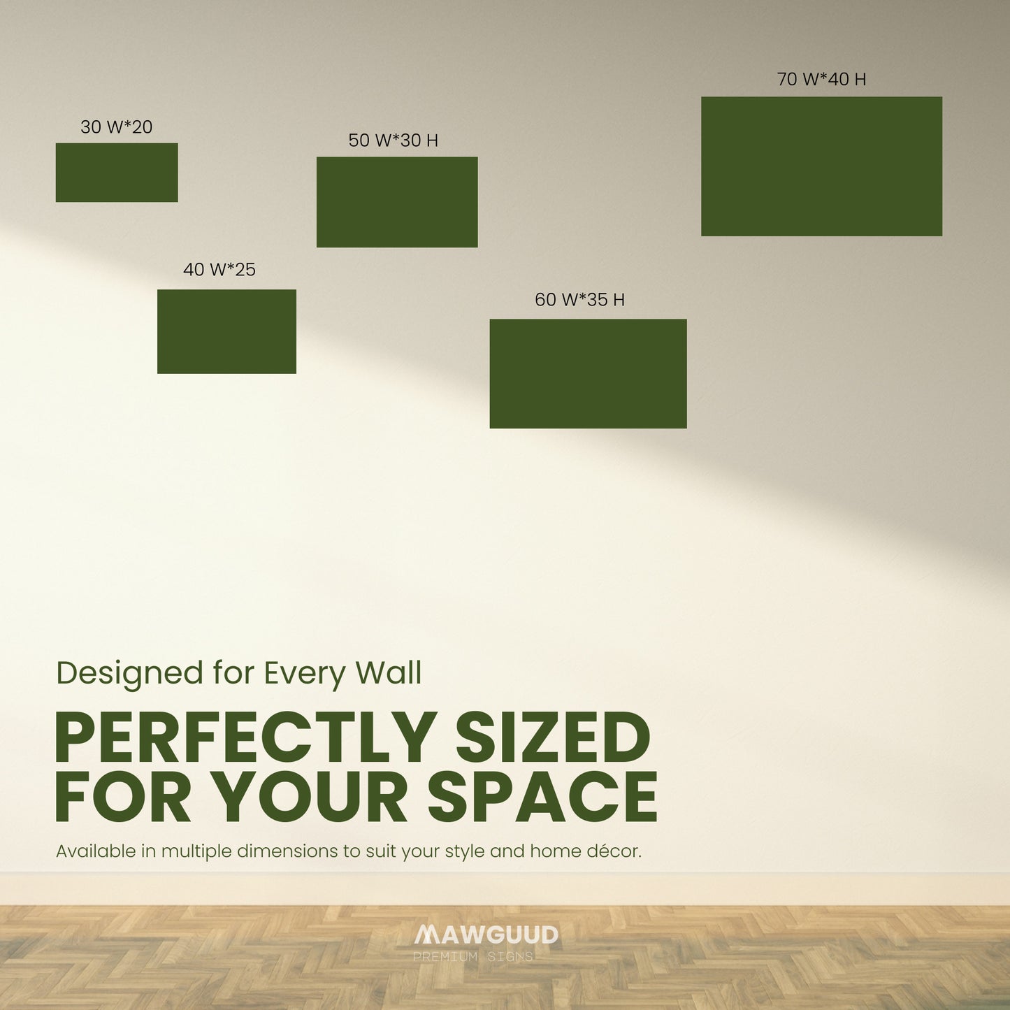 Horizontal Door Signs