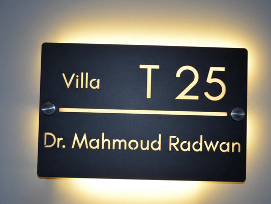 Horizontal Sign with Backlight