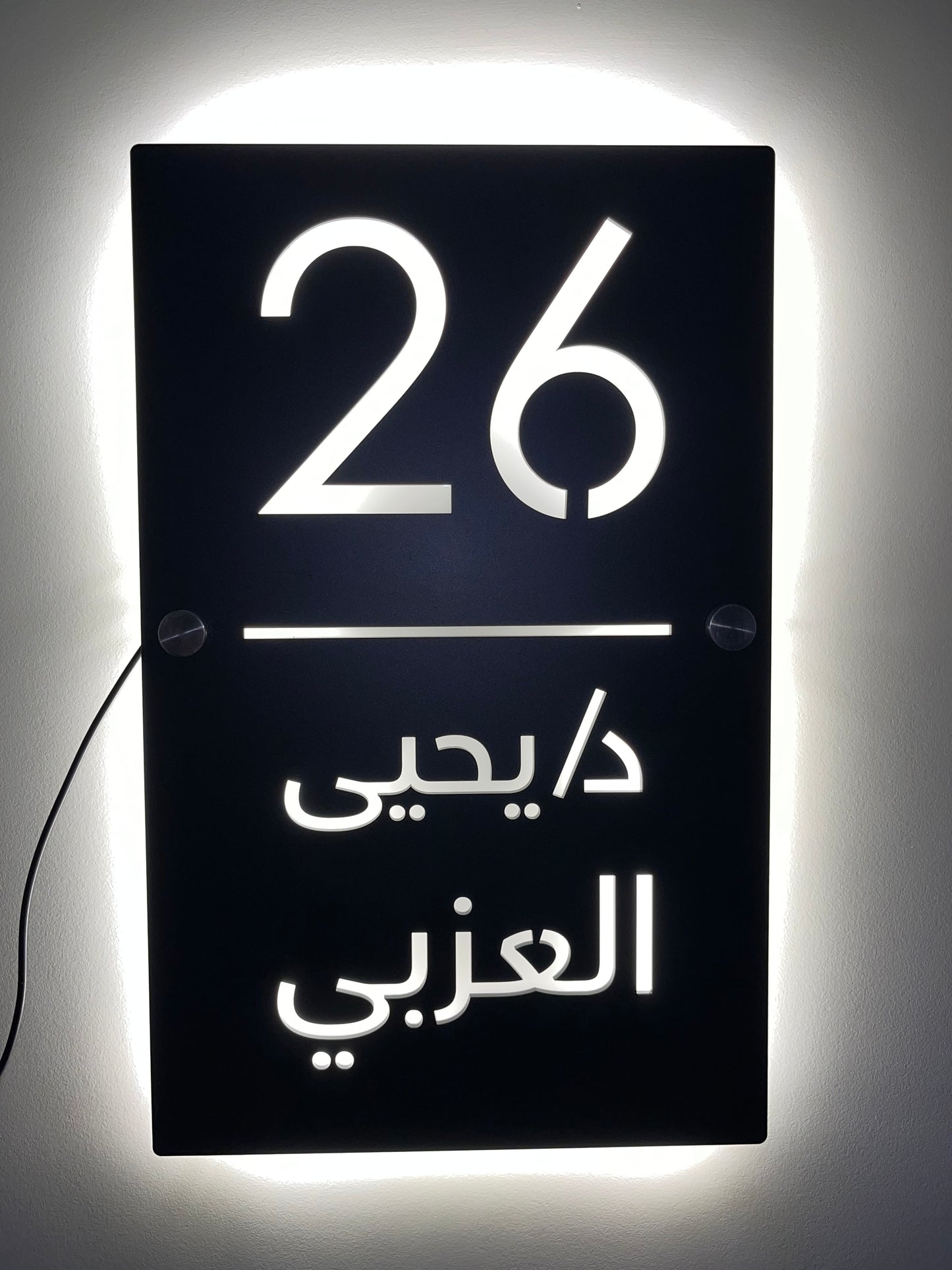 Vertical Sign with Backlight