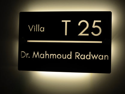 Horizontal Sign with Backlight