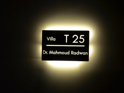 Horizontal Sign with Backlight