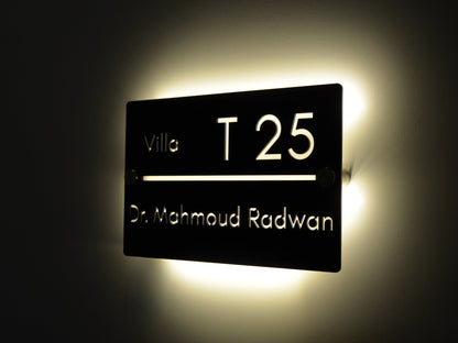 Horizontal Sign with Backlight