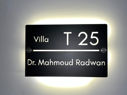 Horizontal Sign with Backlight