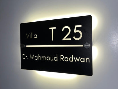 Horizontal Sign with Backlight