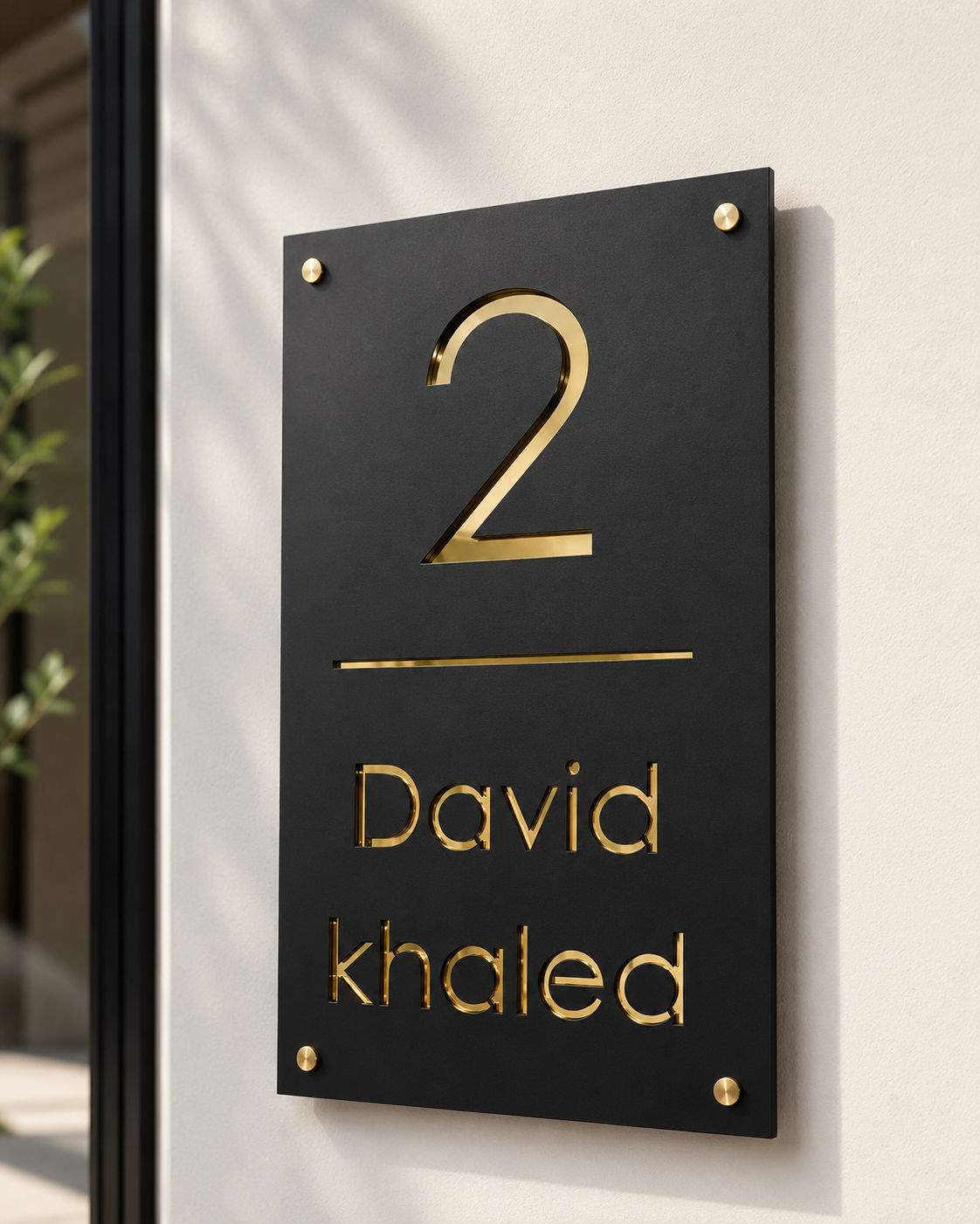 Vertical Door Sign