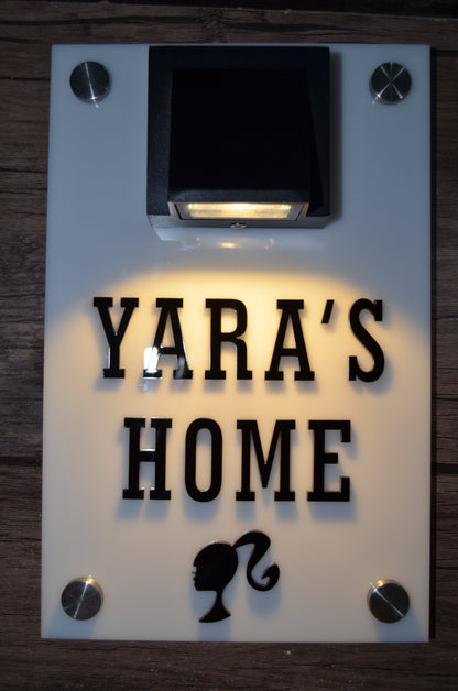 Vertical LED Door Sign