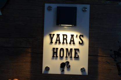 Vertical LED Door Sign