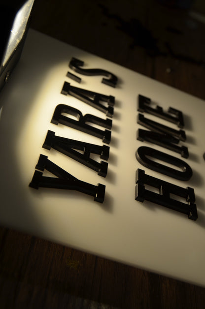 Vertical LED Door Sign