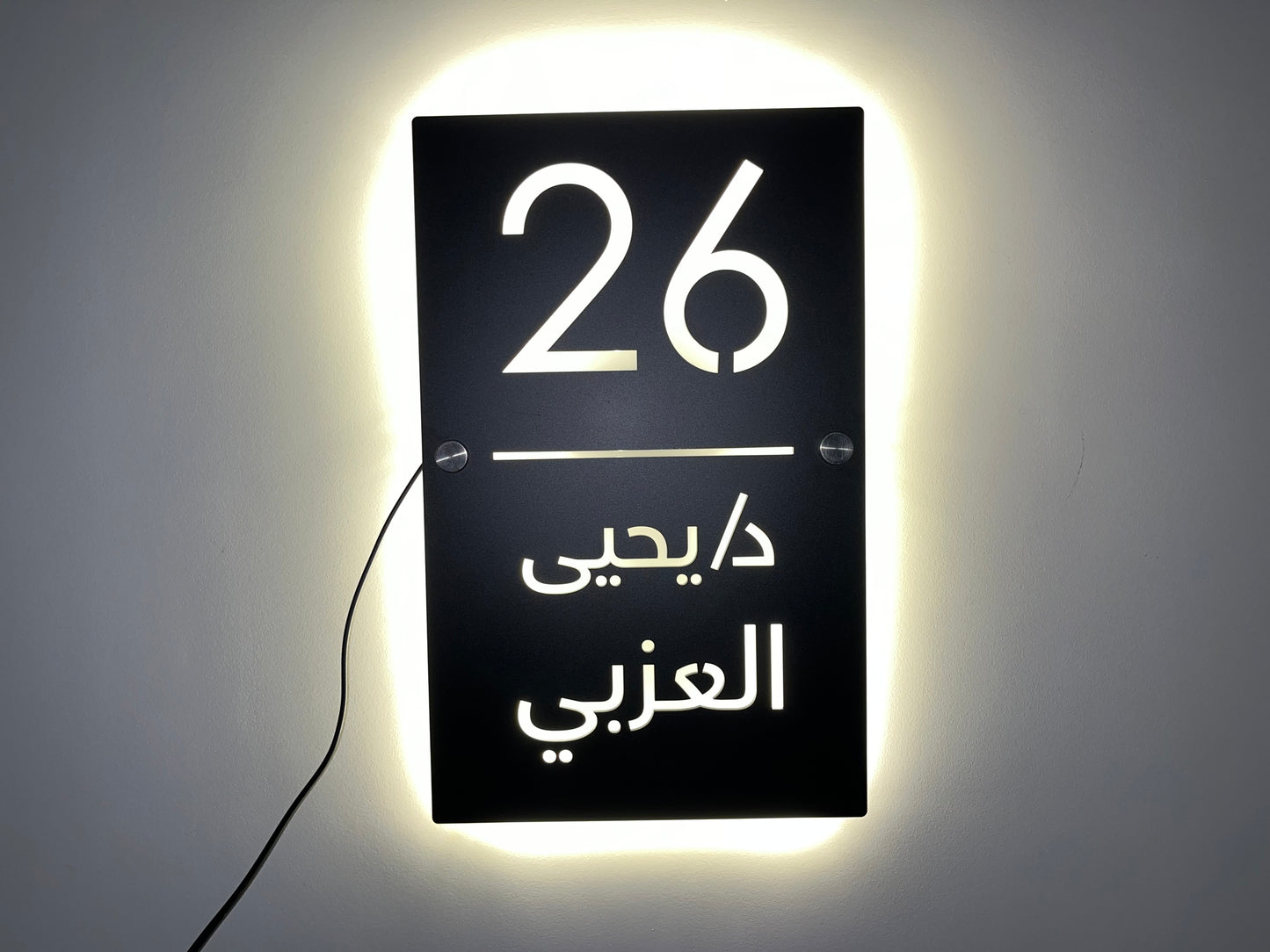 Vertical Sign with Backlight