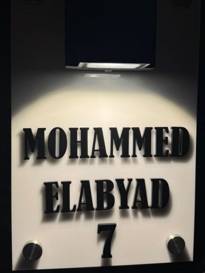 Vertical LED Door Sign